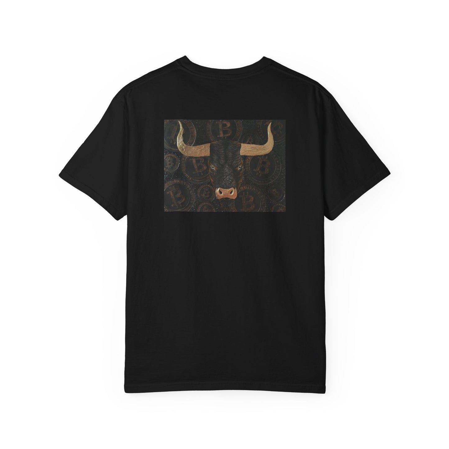 Vintage Bull Graphic T-Shirt - Casual Wear, Gift for Crypto Enthusiasts, Unique Collectible Tee, Cool Men's Apparel, Trendy Unisex Top