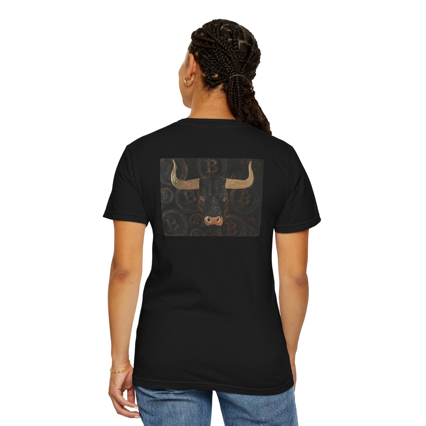 Vintage Bull Graphic T-Shirt - Casual Wear, Gift for Crypto Enthusiasts, Unique Collectible Tee, Cool Men's Apparel, Trendy Unisex Top