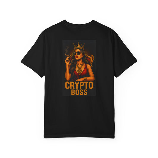 Crypto Boss Unisex Garment-Dyed T-Shirt