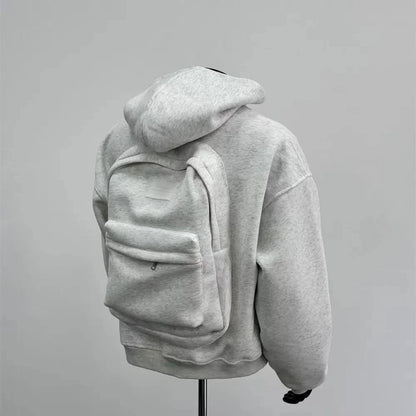 Hoodie with Integrated Backpack
