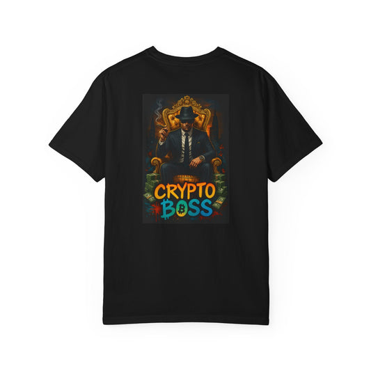 Crypto Boss Unisex Garment-Dyed T-Shirt